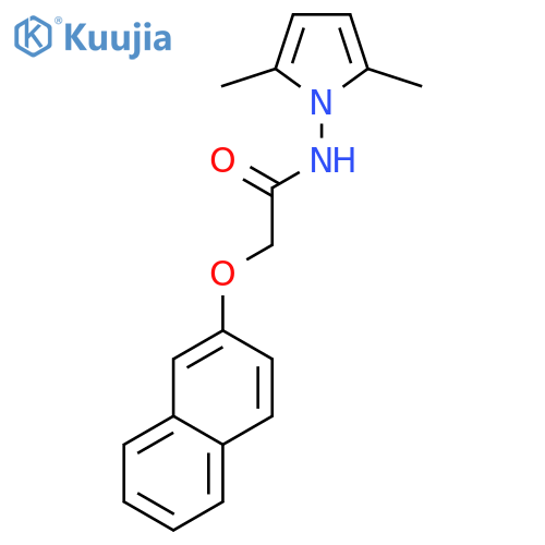 N-(2,5-dimethyl-1H-pyrrol-1-yl)-2-(naphthalen-2-yloxy)acetamide structure