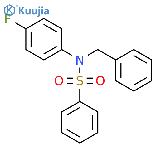 BENZENESULFONAMIDE, N-(4-FLUOROPHENYL)-N-(PHENYLMETHYL)- structure