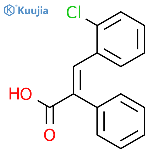 (z)-3-(2-chlorophenyl)-2-phenylprop-2-enoic Acid structure