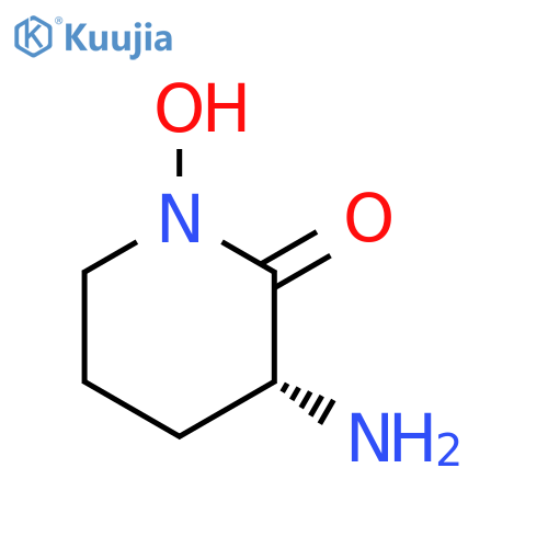2-Piperidinone,3-amino-1-hydroxy-, (3R)- structure
