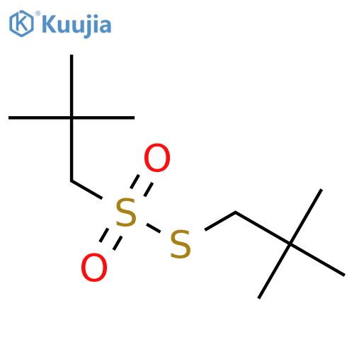 1-Propanesulfonothioic acid, 2,2-dimethyl-, S-(2,2-dimethylpropyl) ester structure
