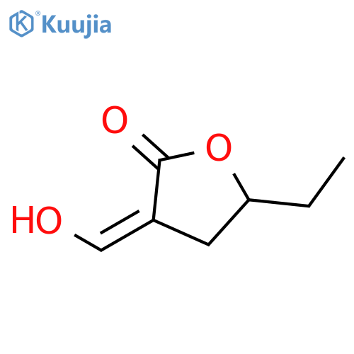 2(3H)-Furanone,5-ethyldihydro-3-(hydroxymethylene)- structure