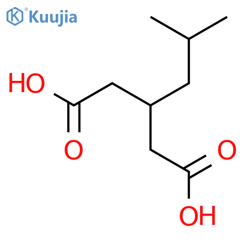 3-(2-Methylpropyl)pentanedioic Acid structure