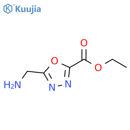 Ethyl 5-(Aminomethyl)-1,3,4-oxadiazole-2-carboxylate 2,2,2-trifluoroacetate structure