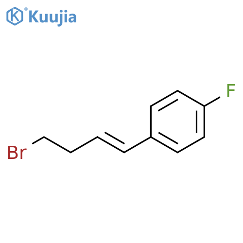 1-(4-bromobut-1-en-1-yl)-4-fluorobenzene structure