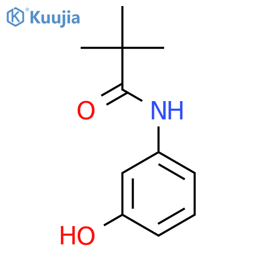 N-(3-hydroxyphenyl)pivalamide structure