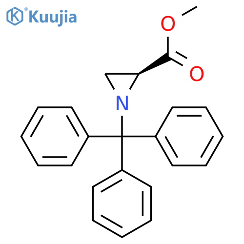 methyl (2S)-1-tritylaziridine-2-carboxylate structure