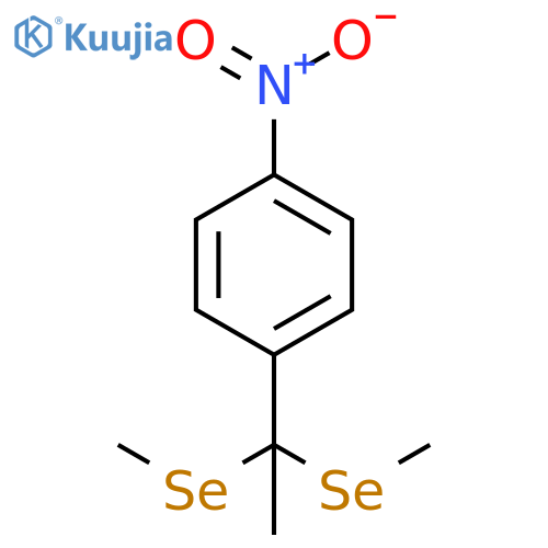 Benzene, 1-[1,1-bis(methylseleno)ethyl]-4-nitro- structure