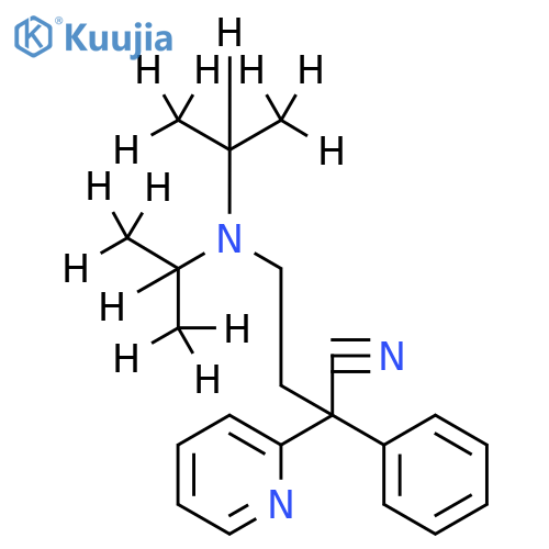 α-2-Bis1-(methyl-d3)ethyl-1,2,2,2-d4aminoethyl-α-phenyl-2-pyridineacetonitrile-D14 structure