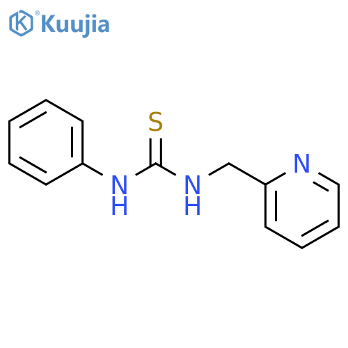 Thiourea, N-phenyl-N'-(2-pyridinylmethyl)- structure