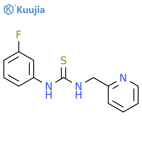 Thiourea, N-(3-fluorophenyl)-N'-(2-pyridinylmethyl)- structure