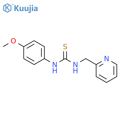 Thiourea, N-(4-methoxyphenyl)-N'-(2-pyridinylmethyl)- structure