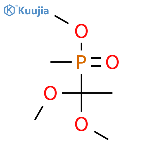 Phosphinic acid, (1,1-dimethoxyethyl)methyl-, methyl ester structure