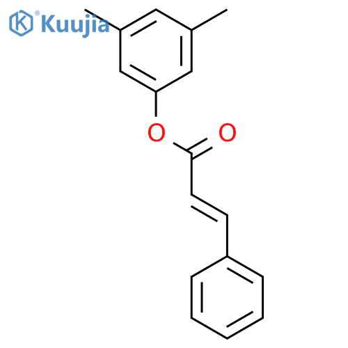 2-Propenoic acid, 3-phenyl-, 3,5-dimethylphenyl ester structure
