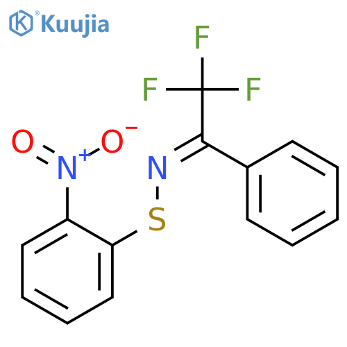 Benzenesulfenamide, 2-nitro-N-(2,2,2-trifluoro-1-phenylethylidene)- structure