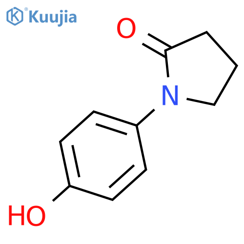 1-(4-Hydroxyphenyl)pyrrolidin-2-one structure