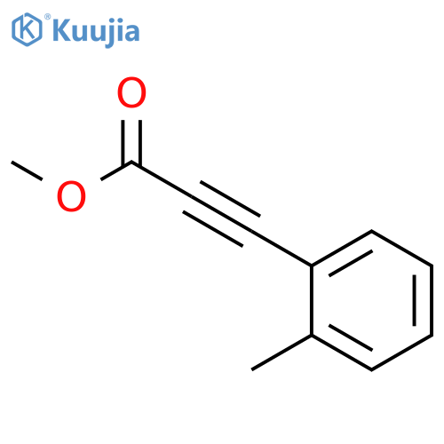 2-Propynoic acid, 3-(2-methylphenyl)-, methyl ester structure