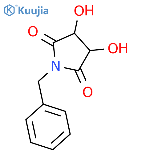 (3R,4R)-1-Benzyl-3,4-dihydroxypyrrolidine-2,5-dione structure