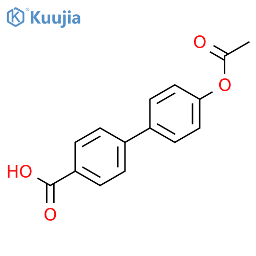 4'-Acetoxy-biphenyl-4-carboxylic acid structure