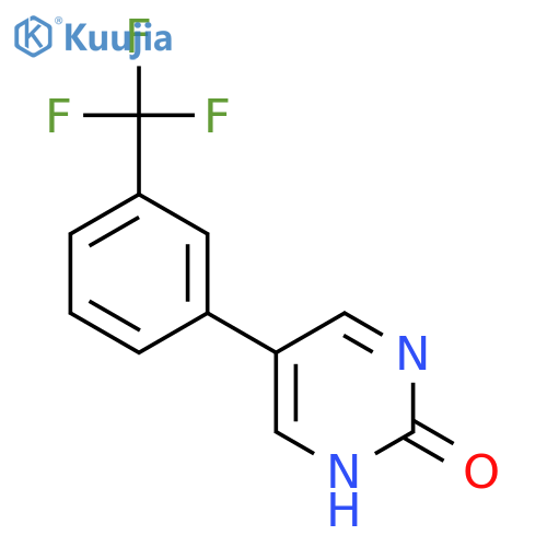 2(1H)-Pyrimidinone, 5-[3-(trifluoromethyl)phenyl]- structure