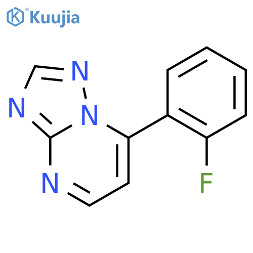 [1,2,4]Triazolo[1,5-a]pyrimidine, 7-(2-fluorophenyl)- structure