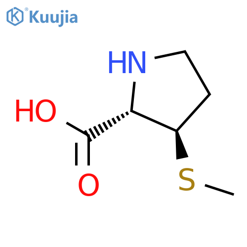 D-Proline,3-(methylthio)-, (3R)-rel- (9CI) structure