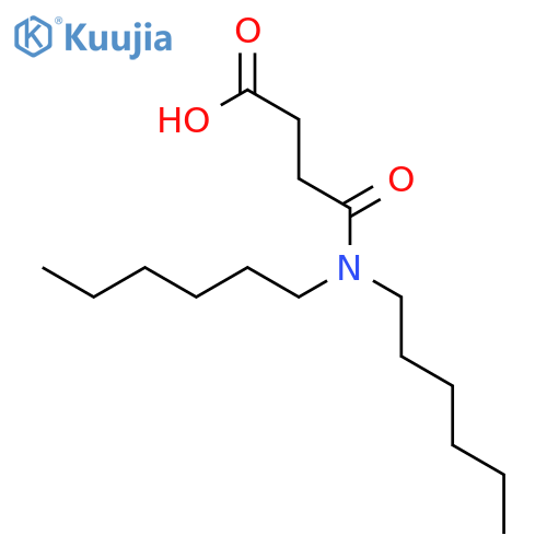 Butanoic acid, 4-(dihexylamino)-4-oxo- structure