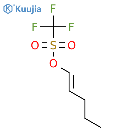 METHANESULFONIC ACID, TRIFLUORO-, 1-PENTENYL ESTER structure