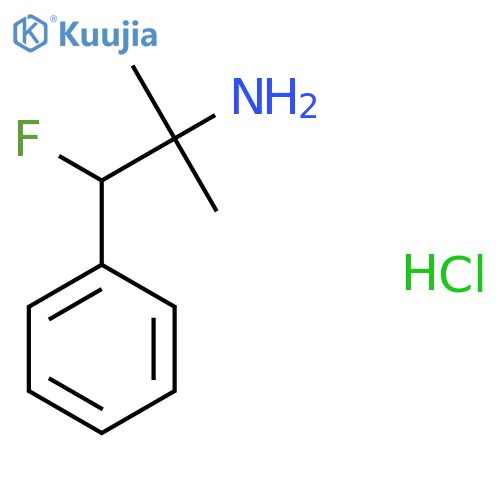 1-Fluoro-2-methyl-1-phenylpropan-2-amine hydrochloride structure