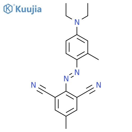1,3-Benzenedicarbonitrile,2-[2-[4-(diethylamino)-2-methylphenyl]diazenyl]-5-methyl- structure