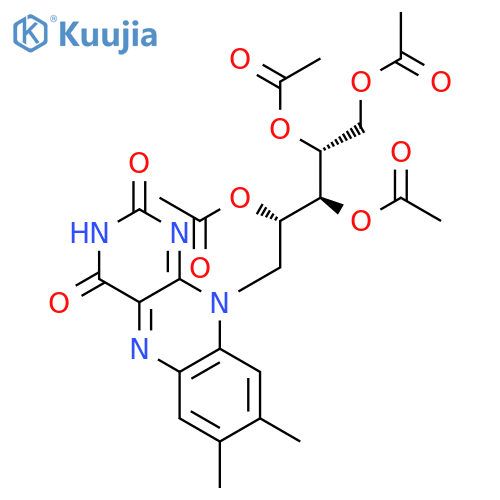 Riboflavin,2',3',4',5'-tetraacetate structure