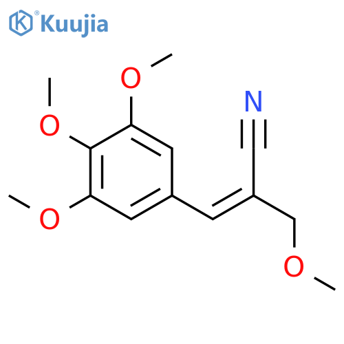 a-(3,4,5-Trimethoxybenzylidene)-b-methoxypropylnitrile structure