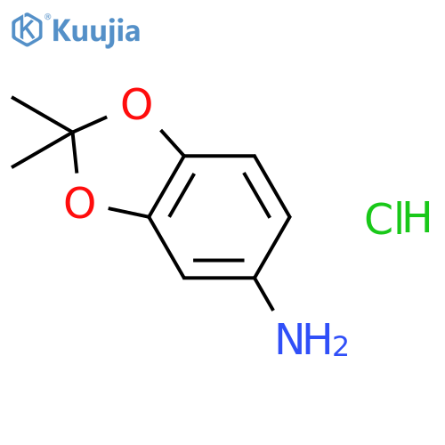 2,2-Dimethyl-1,3-benzodioxol-5-amine hydrochloride structure