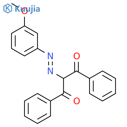1,3-Propanedione, 2-[(3-methoxyphenyl)azo]-1,3-diphenyl- structure