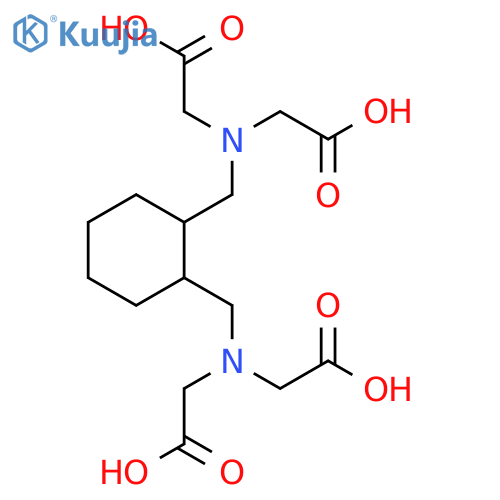 N,N′-[1,2-Cyclohexanediylbis(methylene)]bis[N-(carboxymethyl)glycine] structure