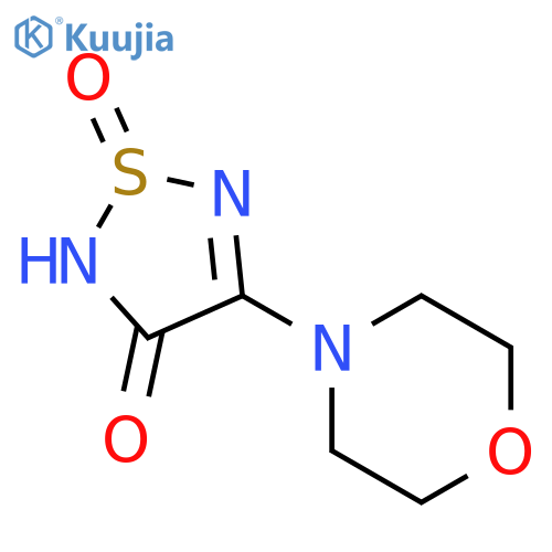 4-(4-Morpholinyl)-1,2,5-thiadiazol-3(2H)-one 1-Oxide structure