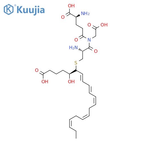 Glycine, L-g-glutamyl-S-[(1R,2E,4E,6Z,9Z,12Z)-1-[(1S)-4-carboxy-1-hydroxybutyl]-2,4,6,9,12-pentadecapentaenyl]-L-cysteinyl-(9CI) structure