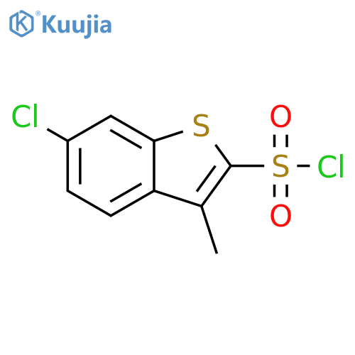 6-chloro-3-methyl-1-benzothiophene-2-sulfonyl chloride structure