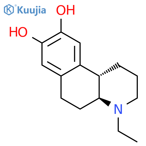 Benzo[f]quinoline-8,9-diol, 4-ethyl-1,2,3,4,4a,5,6,10b-octahydro-, trans- structure