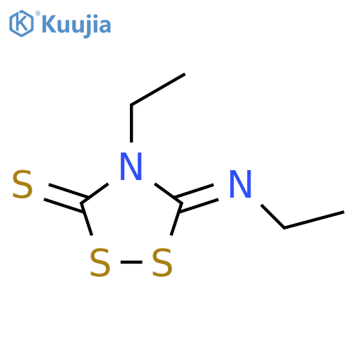 1,2,4-Dithiazolidine-3-thione,4-ethyl-5-(ethylimino)-, (5Z)- structure
