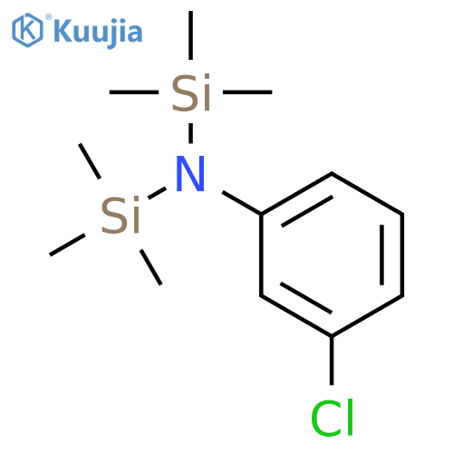 3-CHLORO-N N-BIS(TRIMETHYLSILYL)ANILINE& structure