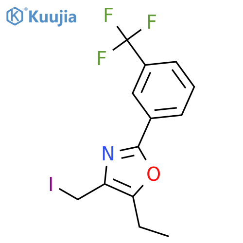 Oxazole, 5-ethyl-4-(iodomethyl)-2-[3-(trifluoromethyl)phenyl]- structure