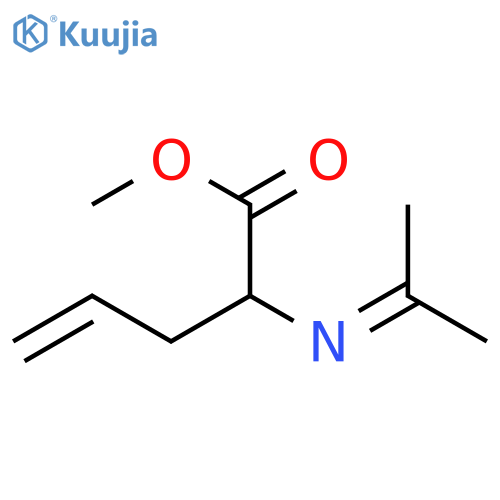 4-Pentenoic acid,2-[(1-methylethylidene)amino]-, methyl ester structure