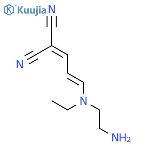 PROPANEDINITRILE, [3-[(2-AMINOETHYL)ETHYLAMINO]-2-PROPENYLIDENE]- structure