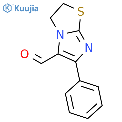 6-Phenyl-2,3-dihydroimidazo2,1-bthiazole-5-carbaldehyde structure