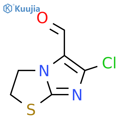 6-chloro-2,3-dihydroimidazo[2,1-b][1,3]thiazole-5-carbaldehyde structure