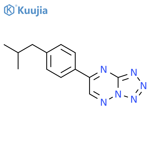 Tetrazolo[1,5-b][1,2,4]triazine, 7-[4-(2-methylpropyl)phenyl]- structure