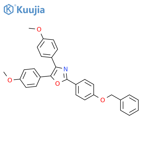 OXAZOLE, 4,5-BIS(4-METHOXYPHENYL)-2-[4-(PHENYLMETHOXY)PHENYL]- structure