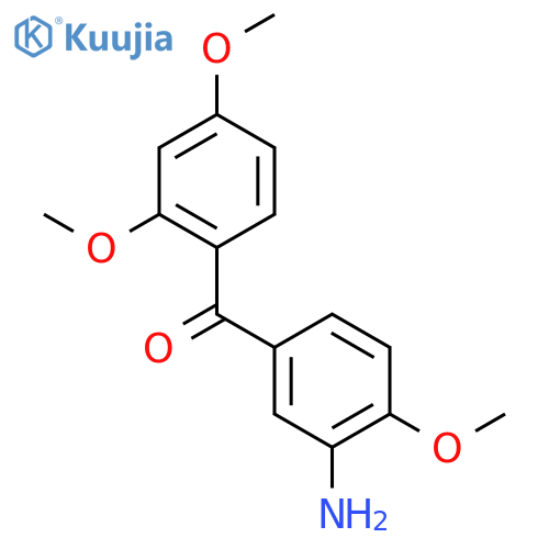 (3-amino-4-methoxyphenyl)(2,4-dimethoxyphenyl)methanone structure