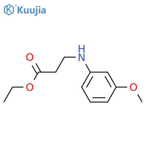 ethyl 3-(3-methoxyphenyl)aminopropanoate structure